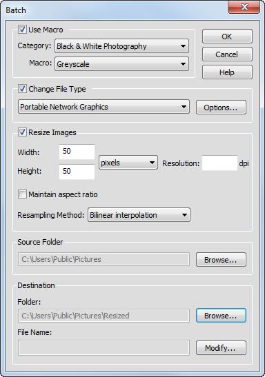 Print, Export, and Share 167 Batch processing The batch processing feature is especially useful if you want to repeat the same operation again and again.