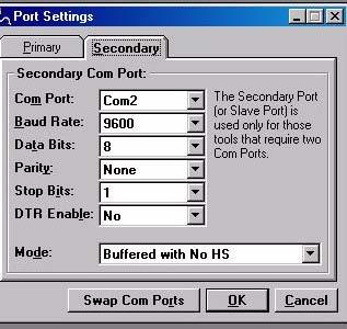 Data Bits The Data Bits field allows the user to select the number of Data Bits (4-8) to transmit or receive over the Primary and Secondary COM ports.