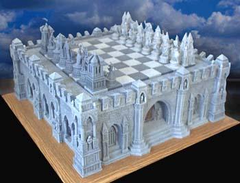 The Gothic Chess Set Please note that this chess set is a fairly difficult and time consuming project. I strongly suggest building one or two easier models before tackling this one!