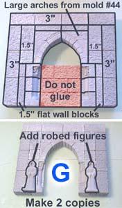 cover the sides of the doorway. Make 4 of these.