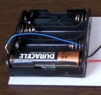 Inspect your battery holder it may have different connections inside.