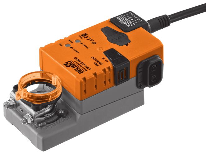 echnical data sheet VAV-Compact KNX A pressure sensor, digital VAV controller and damper actuator all in one, providing a VAV-Compact solution with a communications capability for pressureindependent