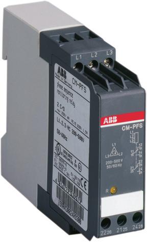 1SR 430 824 F9300 Features Monitoring of three-phase mains for phase sequence and failure Powered by the measuring circuit 2 c/o (SPDT) contacts 1 LED for status indication Approvals R: yellow LED -
