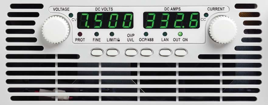 Easy front-panel operation You can quickly and easily operate the power supply with its rotary knobs and buttons.
