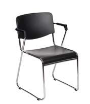 Its strength, durability and classic design makes this compact and lightweight stacking chair an