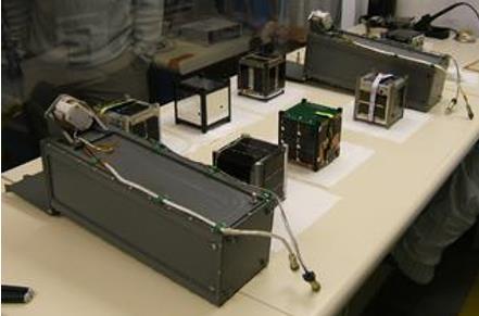 CubeSat: Small Standard Size Satellites Standard sizes 1U: 10 cm cube, mass <1.