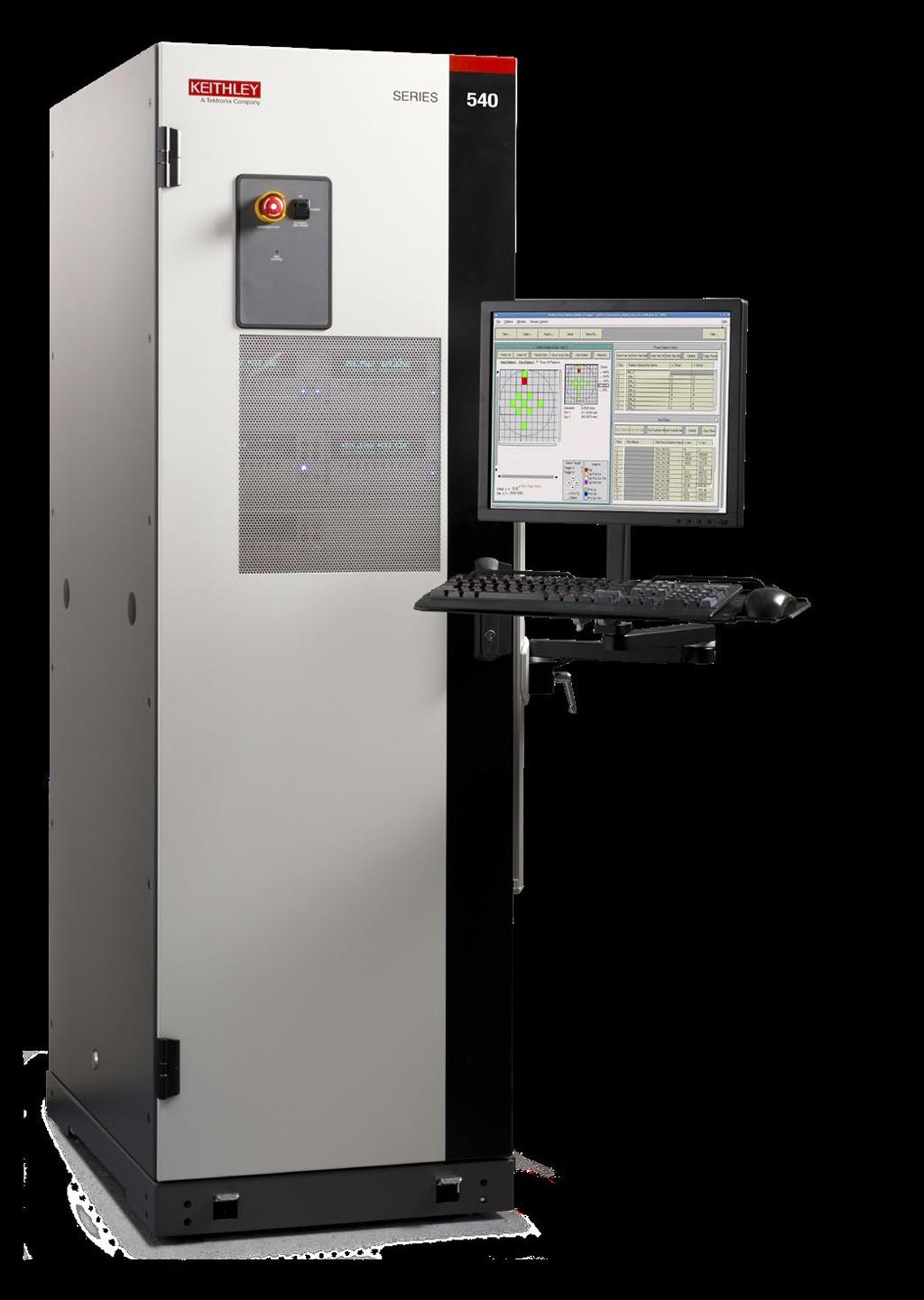 S540 Power Semiconductor Test System Datasheet Key Features Automatically perform all wafer-level parametric tests on up to 48 pins, including high voltage breakdown, capacitance, and low voltage