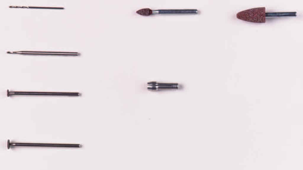 Dremel Blades and Accesories 60 Twist Drill $1.00 Use for filigree cutting and drilling small holes. Requires 483 collet. 301 Carbide Bur $2.95 Good to drill holes for hinges. 945 Sanding Point $3.