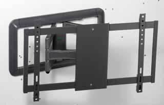 It is suitable for flat screens with a screen diagonal of 102-216 cm (0-85 ); max. load: 5 kg. Go to www.vivanco.de to check if your flat screen can be fitted on this flat screen support.