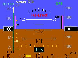 Section III- Emergency/Unusual Operations EADI Electronic Attitude Direction Indicator Flying Electronic Attitude The EFIS/Lite/Plus/Sport G4 Attitude Display is based on electronic inertial sensors
