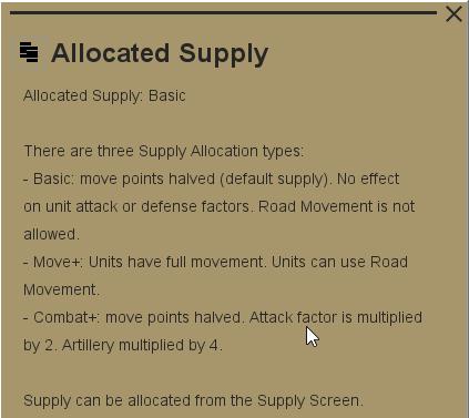 Supply is relatively straight-forward to understand. You have three levels of allocated supply: Basic - This doesn t cost you any extra supply from your current supply pool.