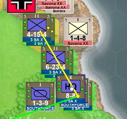 39 One thing I want to point out, is that you may frequently run into situations like this: the UMR/3rd South African Brigade, even though successful in their attack, is now in