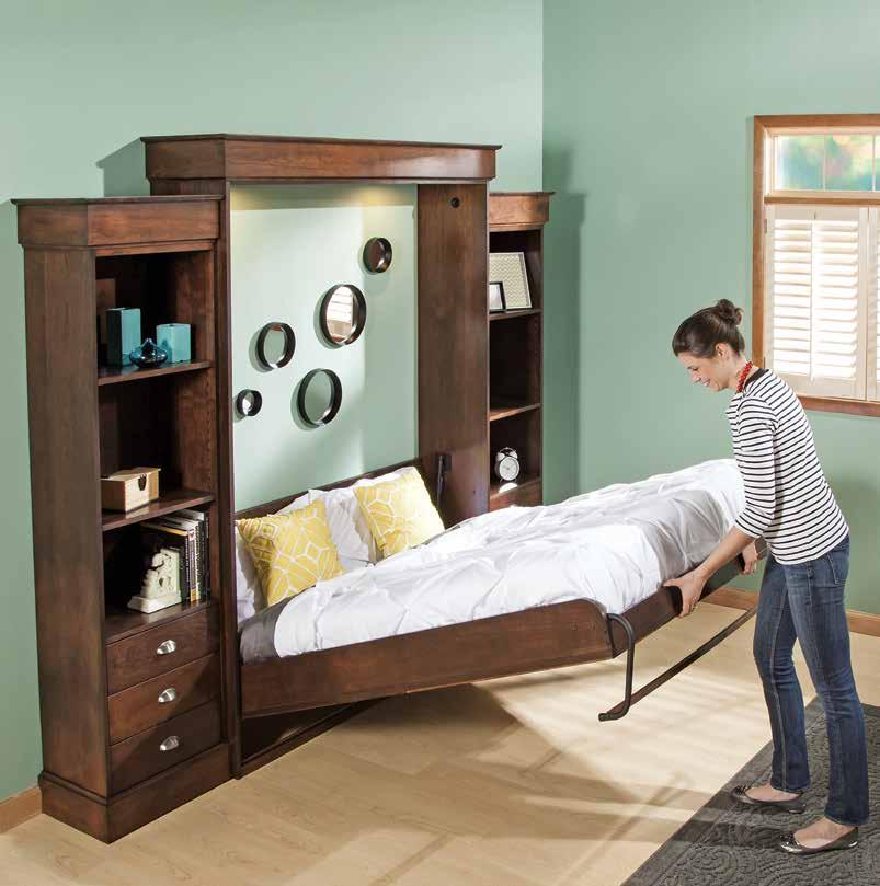 Easy-to-Build Full-size Deluxe Murphy Bed Plan Build a full-size Deluxe Murphy Bed