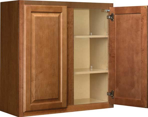 All end panels are inserted into dado in face frame and recessed 3/16" BACK PANEL 1/8" thick hardboard with maple grained or white interior surface 6 5 7 8 TOP/BOTTOM PANELS Nominal 1/2" thick (12