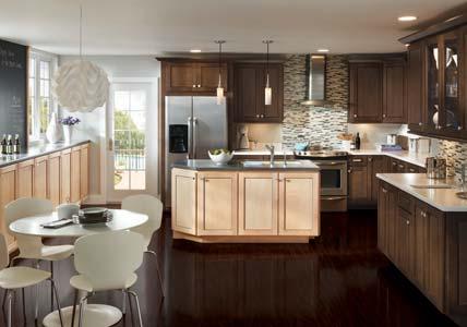 Construction Series Premier and AllWood Experience inspiration every day with the Summit Collection, which combines solid-wood doors, expansive styles and premium finishes to create the dream kitchen