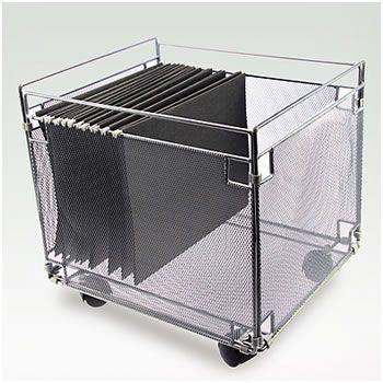 Wire Mobile Mesh File Display Model NO.: DBD015 Overall Dimensions: 13"W x14"h x14"d Casters: 4 Color: Black, White, Red, Blue, Brown, Gray, Silver or other colors.