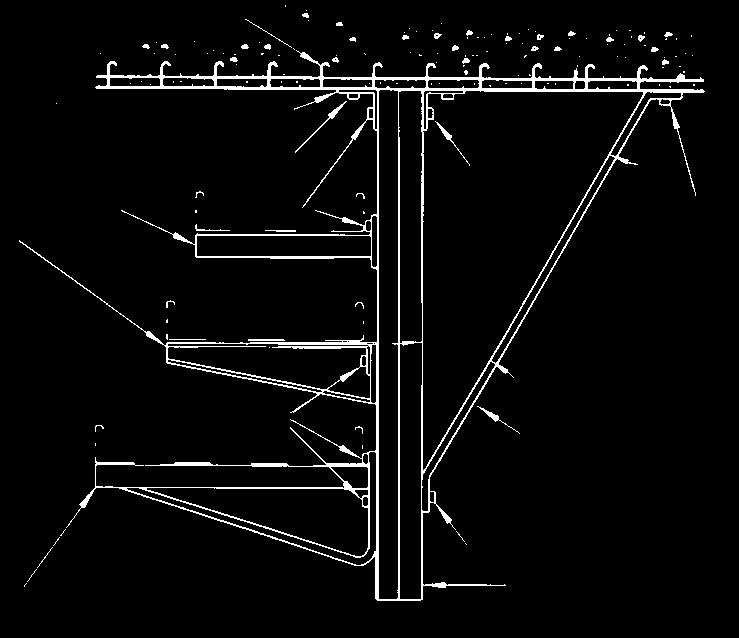 D. BEAM CLAMP Trapeze with channels as cross members using beam clamps and
