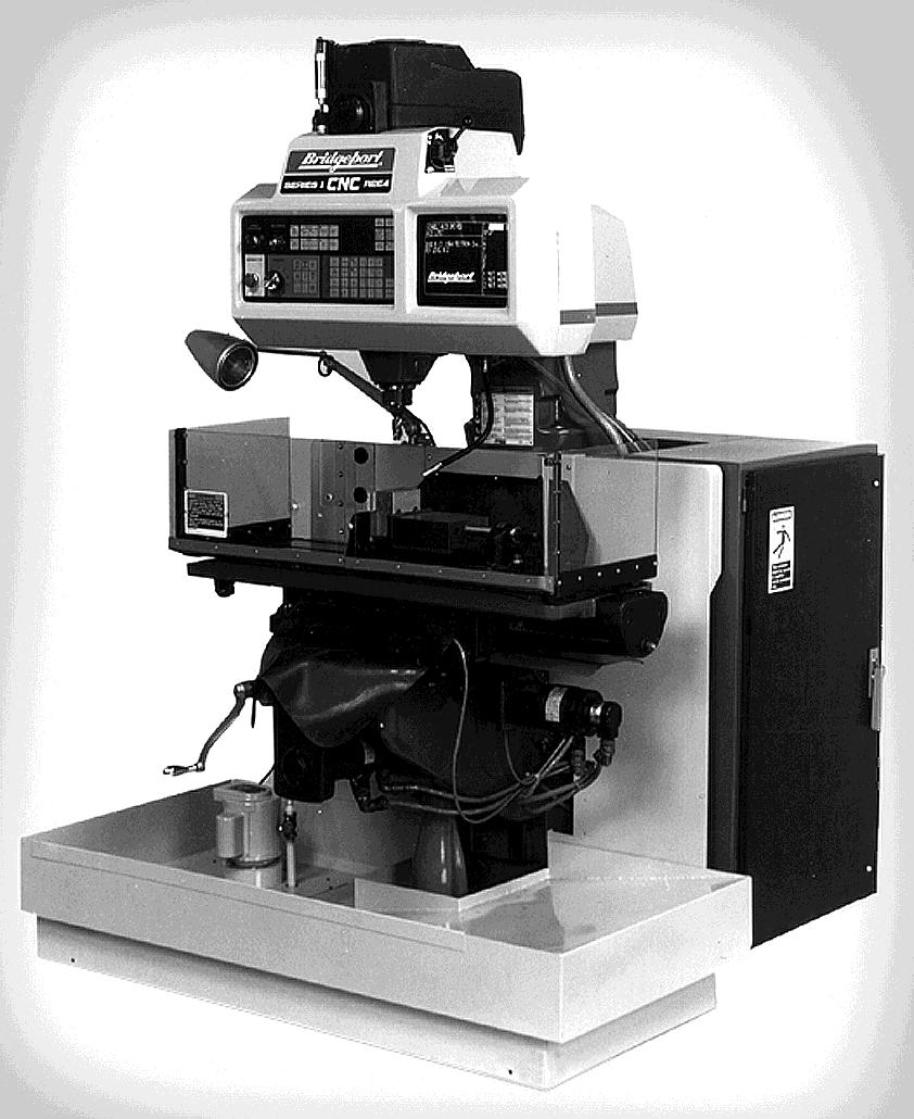 Additional Milling Machines Figure 23.18 A computer numerical control, vertical-spindle milling machine.