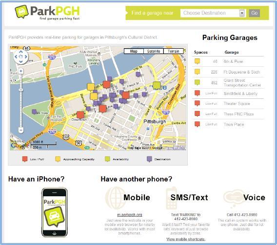 In the simplest form this application will inform about available parking places in the area (location, price etc), and in more