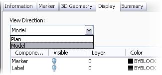 Module 03 - Settings and Styles NOTES Notice that the marker and the label will not display when viewing in Model (3D) view. 13.