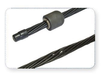 Jennmar - Post Grouted Cables Plain and Indented T/G Cables Strand Properties Plain T/G Cables Consists of 28mm diameter 9 wire hollow cable 42mm