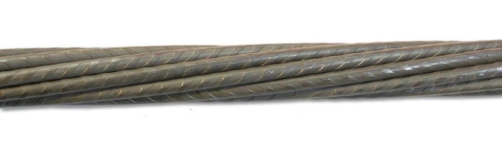 Jennmar - Post Grouted Cables Indented T/G Cables Strand Properties Consists of 28mm diameter 9 wire hollow cable 42mm hole
