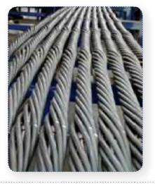 Jennmar- Post Grouted Bulbed Cables Sumo Cables Consists of 28mm diameter 9 wire hollow cable 42mm