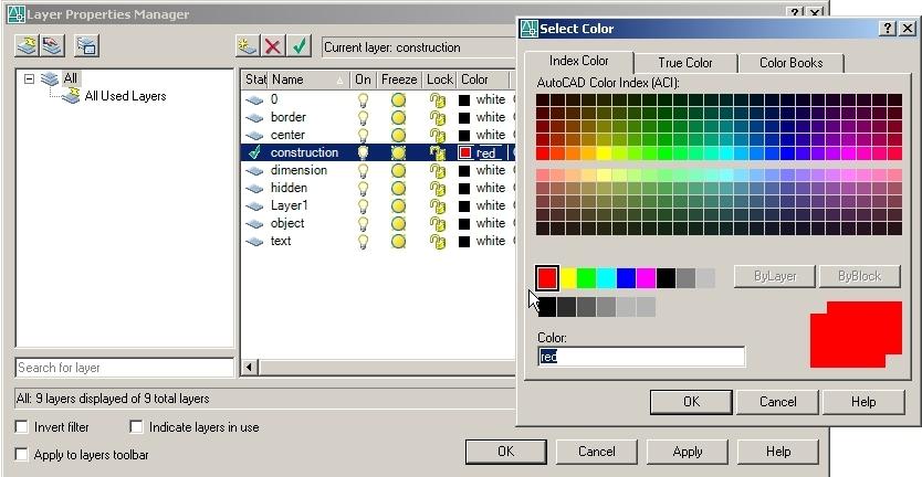 AutoCAD Essentials 4b. Layer colors Colors help differentiate objects in a large complex drawing. Colors give more meaning to the display which makes design and analysis easier.