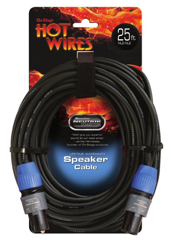 All Hot Wires cables come with a lifetime warranty. Quality sound and construction that you can rely on!