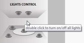 Platform Control Panel 1) Movement Control a) Control the rotation of the turntable with both L & R mouse buttons indicating the direction b) Use the Left mouse button on arrows to move in small