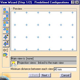 The View Wizard The VIEW WIZARD provides the ability to quickly create a variety of standard view configurations or build a specific view configuration.