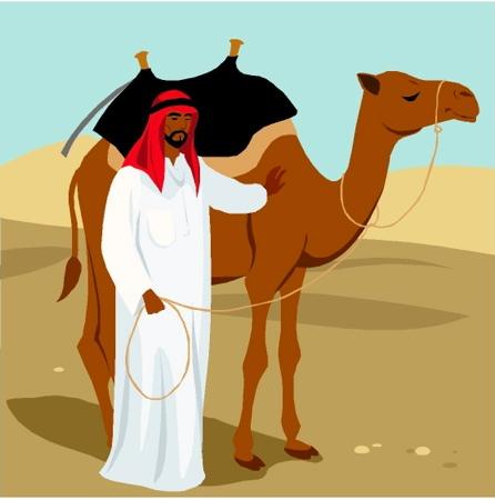 The Man and His Camel The man had a camel. The man and his camel went into the desert. The man was happy that he had a camel to go with him into the desert. Story level 22.