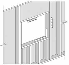 Ensure that the rough opening is plumb, level and square, and the walls in the opening are not twisted. a) 1 1/2" (38 mm) solid blocking is required at the sill and sides of the opening.