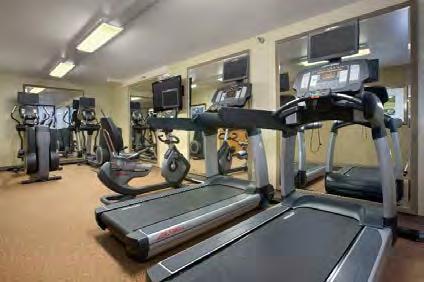 12 FITNESS CENTER The fitness space can be difficult to capture, so