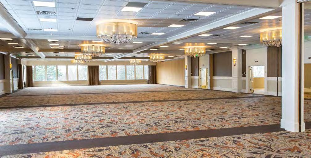 16 BANQUET / BALLROOMS A banquet/ballroom does not does not need to be fully set to show