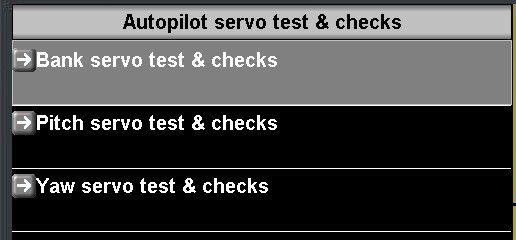 servo. Example: Bank servo test and checks Use the provided functions to move the servo arm to the positions provided.