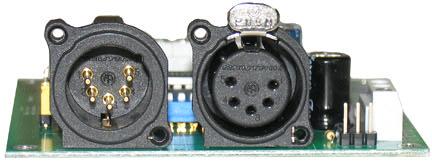 Connector DMX OU ermination Resistor / Jumper 5Pin (M) XLR Connector