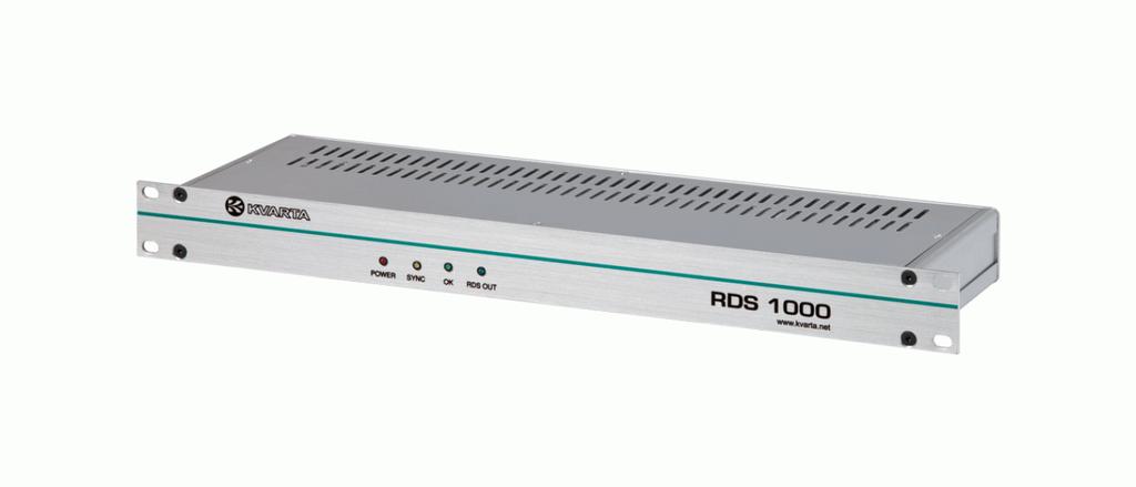 12 RDS1000 - RDS/RBDS encoder with LAN/UECP/TMC Besides all the dynamic PS and RT text display features that you can get from RDS300 and the RT+ and SNMP capabilities of RDS500, this top class RDS