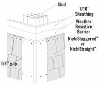 NICHIHA INSTALLATION GUIDE FOR NICHIPRODUCTS & NICHIFRONTIER Fig. 18.1 NICHISTAGGERED / NICHISTRAIGHT PANEL TO TRIM JOINTS (Fig. 18.2 18.