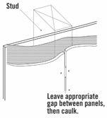 1) Leave appropriate gap and caulk according to caulk manufacturer s recommendations. (Fig. 23.2) Use metal or PVC H-channel connector in accordance with manufacturer s instructions. (Fig. 23.3) Fig.