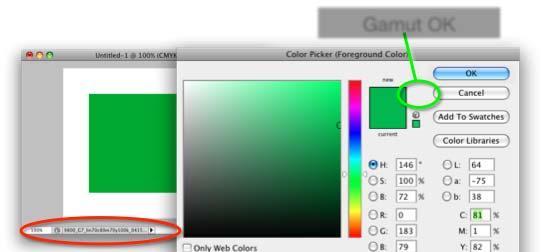 GRACoL) to an image Select your desired color in Color Picker