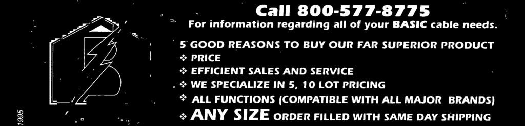 CORPORATION Call 800-577 -8775 For information regarding all of your BASIC