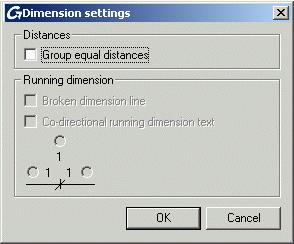 Dimension type Example Slope triangle, vertical Displays the slope versus Y direction For a linear dimension type, additional settings are made in the Settings column. Click.