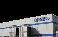 Cree s product families include power-switching devices, radio-frequency/wireless devices, blue and green LED chips, high-brightness LEDs, lighting-class power LEDs and LED