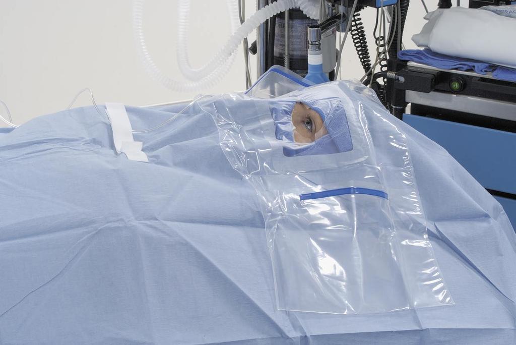 OPHTHALMIC AND ENT PATIENT DRAPES. VISIONARY PREVENTION AND PROTECTION.