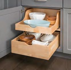 pages 390-391 Drawer Inserts Organize plates, bowls, pots, lids, knives,