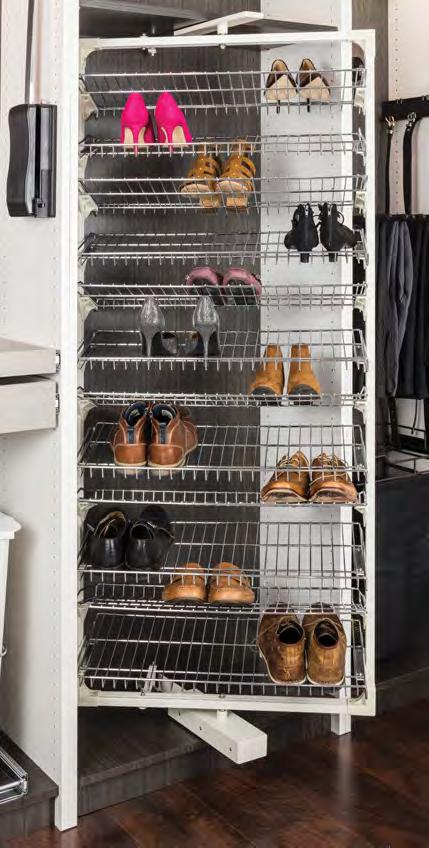 com/2wev4 Store twice as many shoes as a traditional shelf unit Dimensions