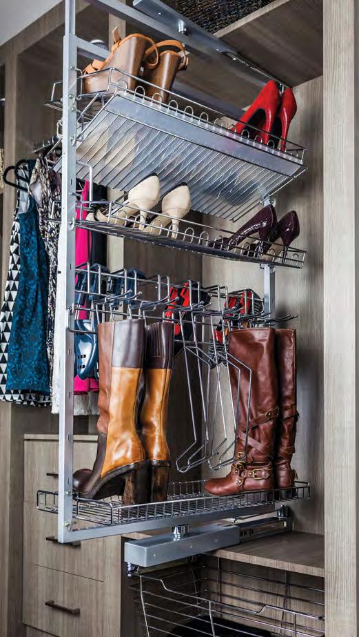 Revolving Shoe & Boot Rack Closet Scan to watch the installation video http://delivr.