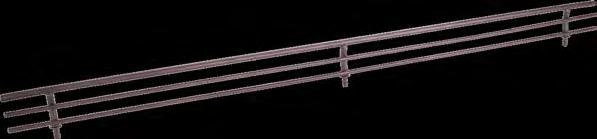 lengths Heavy duty steel railing available in our most popular finishes: Dark Bronze,