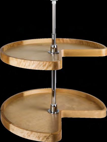 Corner Solutions: Premium Wood Lazy Susan Kits Cabinet Lazy susan shelf is made from birch plywood with UV finish